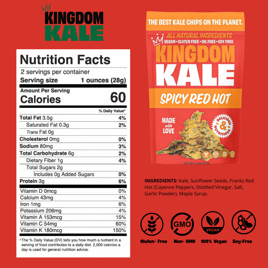 RED HOT KALE CHIPS