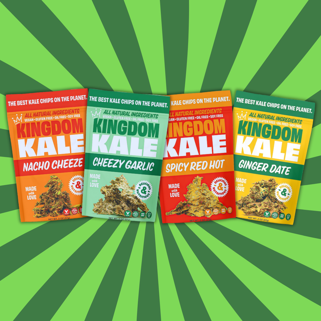 CHEEZY GARLIC KALE CHIPS