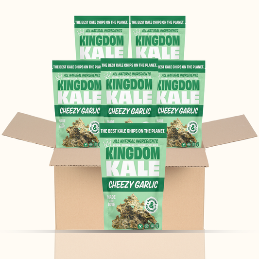 Cheesy Garlic Kale Chips - 6 Pack Bundle