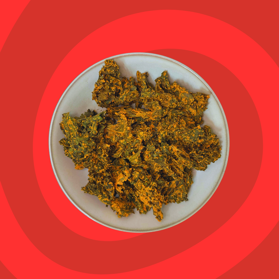 RED HOT KALE CHIPS