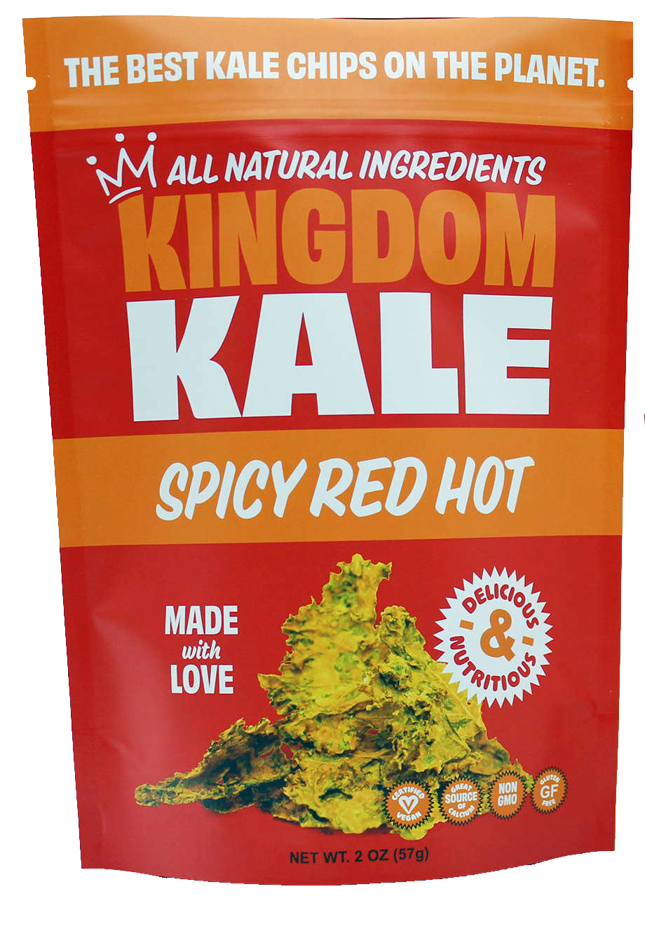 RED HOT KALE CHIPS